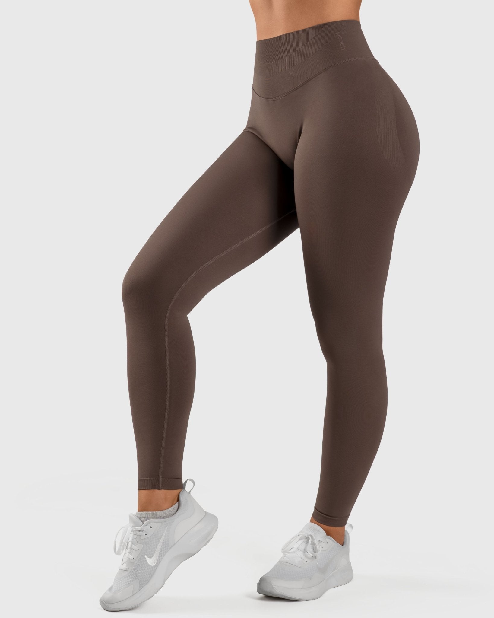 Ash Brown Vivid Tights - Peach Tights - Tights