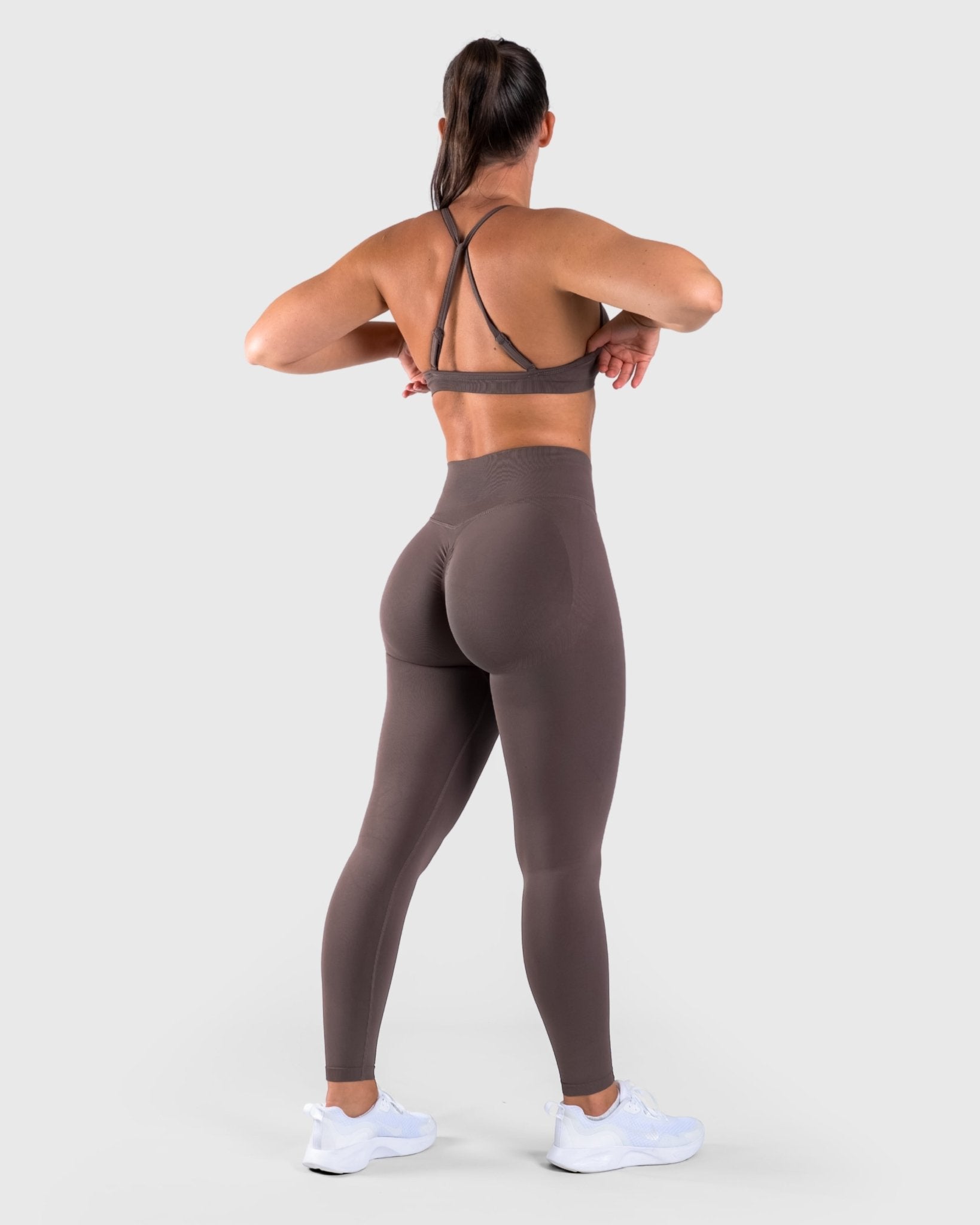 Ash Brown Vivid Tights - Peach Tights - Tights