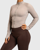 Beige Define Jacket - Peach Tights - Jacket