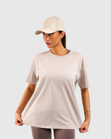 Beige Ease Oversized T-Shirt