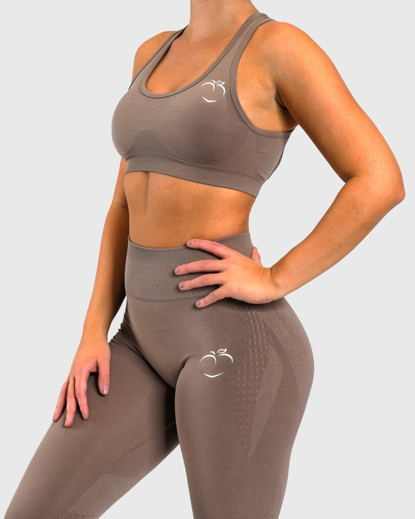 Beige Edge Sports - bra - Peach Tights - Sports - Bra