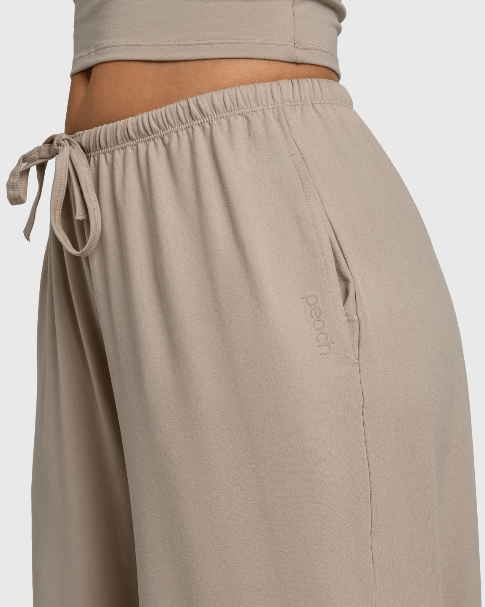 Beige Lounge Pants - Peach Tights - Sweatpants