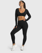 Black Align Tights - Peach Tights - Tights