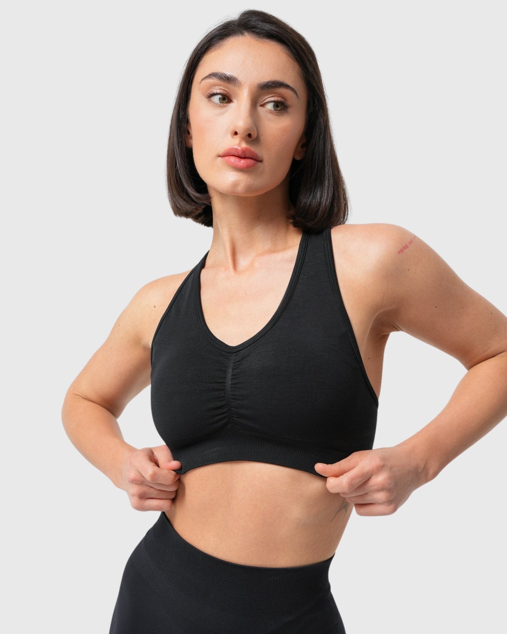 Black Classic Deluxe Sports - bra - Peach Tights - Sports - Bra