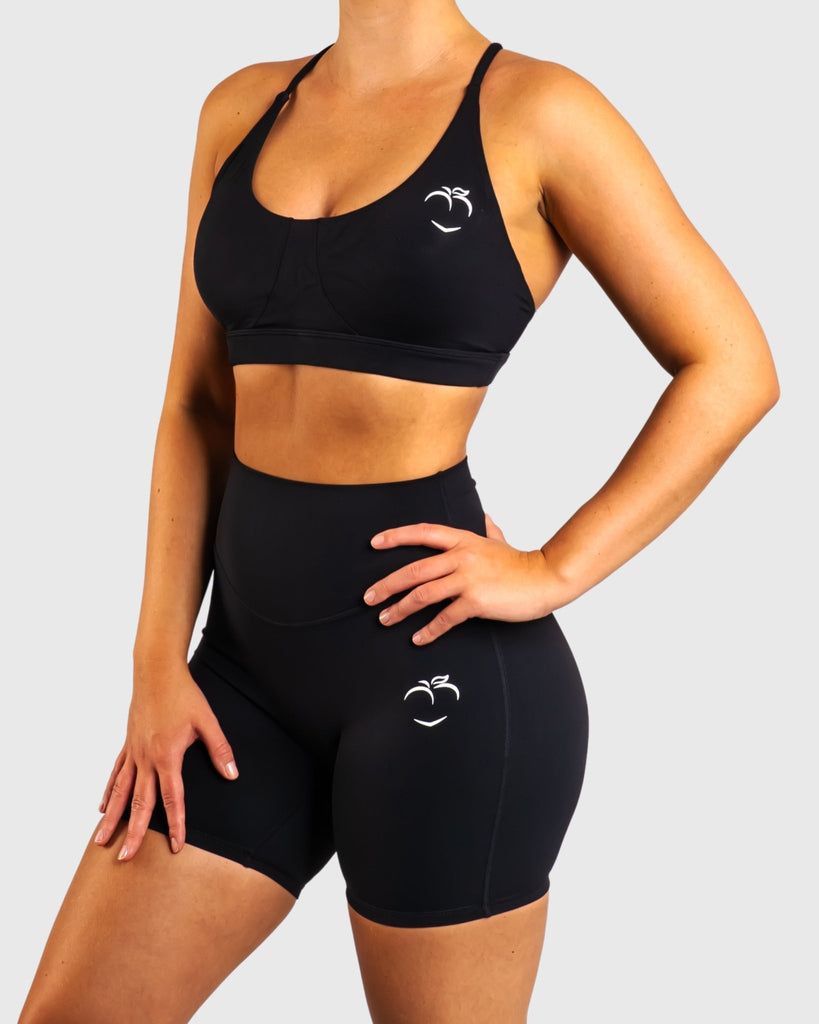 Black Core Sports - bra - Peach Tights - Sports - Bra