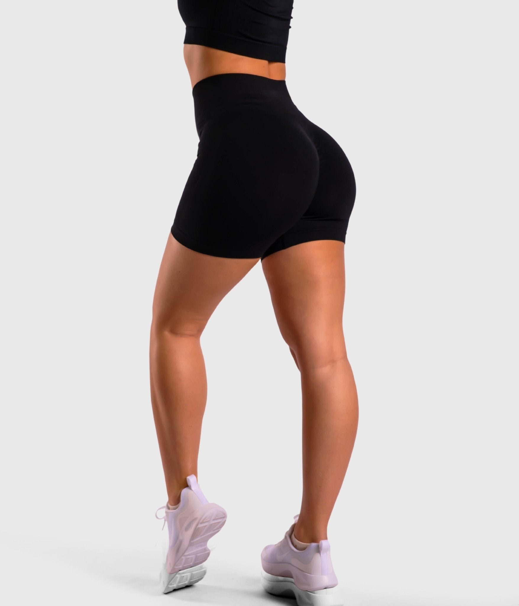 Black Deluxe Shorts - Peach Tights - Shorts