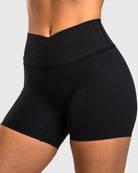 Black Divine V - waist Shorts - Peach Tights - Tights