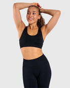 Black Edge Sports - bra - Peach Tights - Sports - Bra
