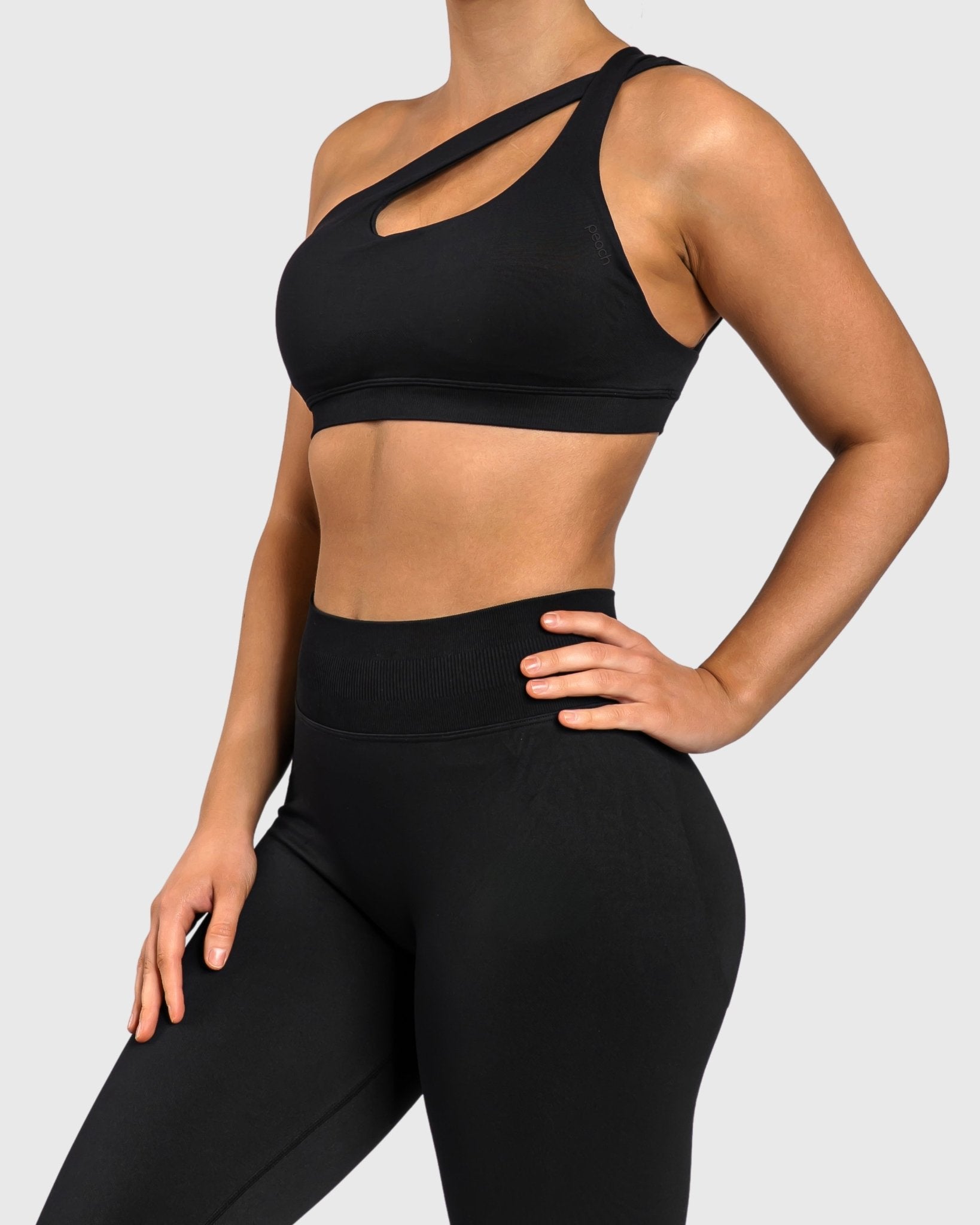 Black Essence Sports - bra - Peach Tights - Sports - Bra