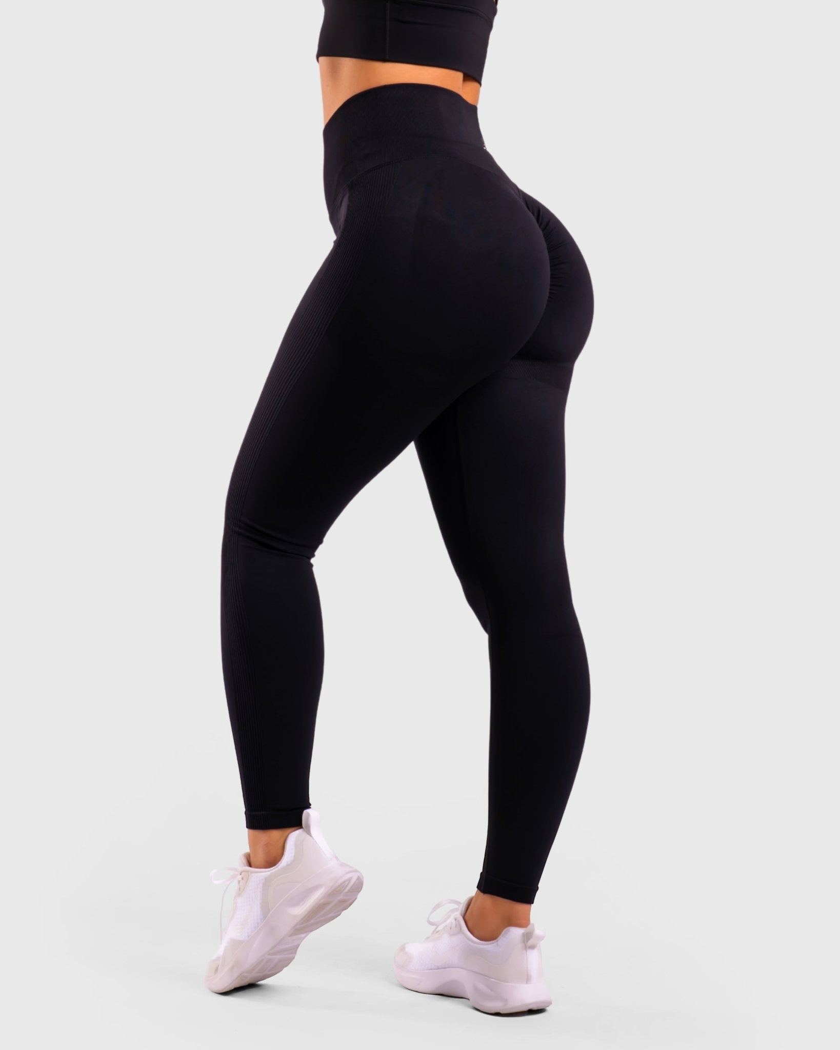 Black High Waist Tights - Peach Tights - Tights