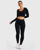 Black Ignite Tights - Peach Tights - Tights