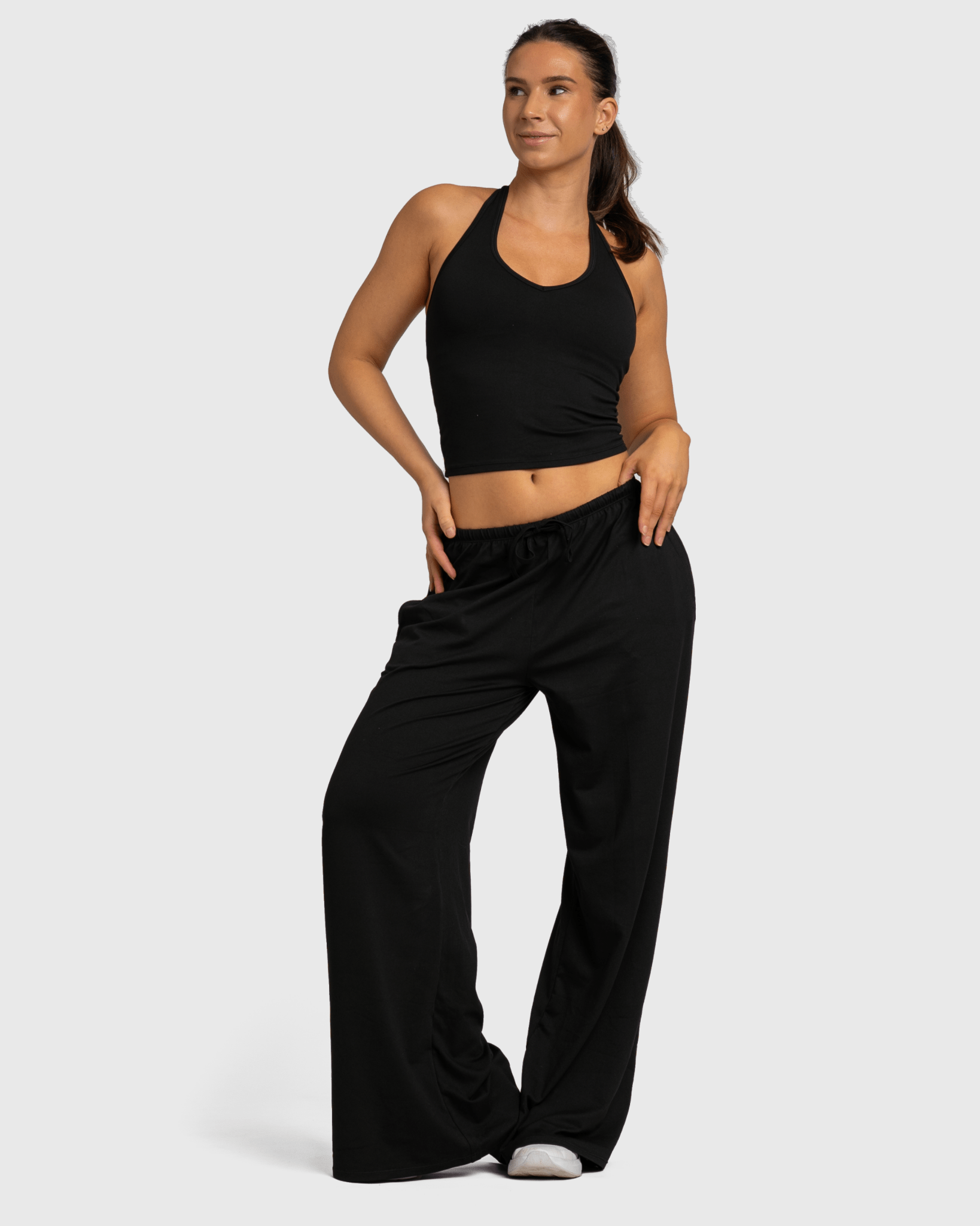 Black Lounge Pants - Peach Tights - Sweatpants