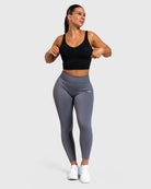 Black Lush Topp - Peach Tights - Sports - Bra