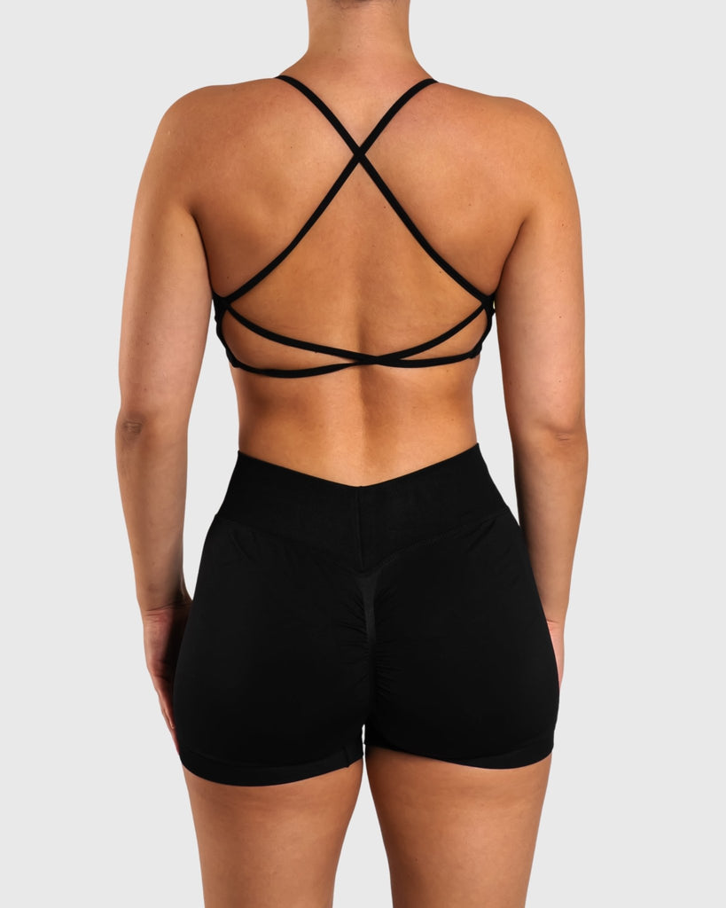 Black Peak Sports - bra - Peach Tights - Sports - Bra