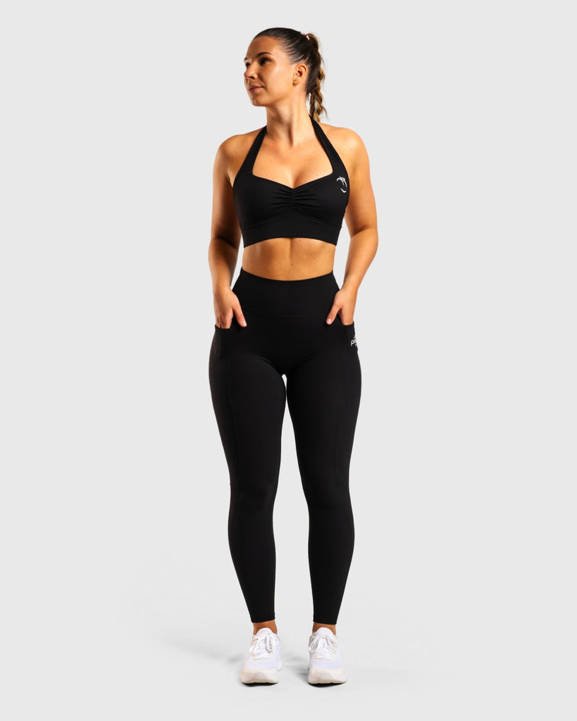 Black Pulse Sports - bra - Peach Tights - Sports - Bra