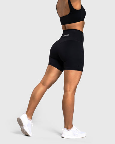 Black Refine Shorts