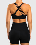 Black Softelle Sports - bra - Peach Tights - Sports - Bra