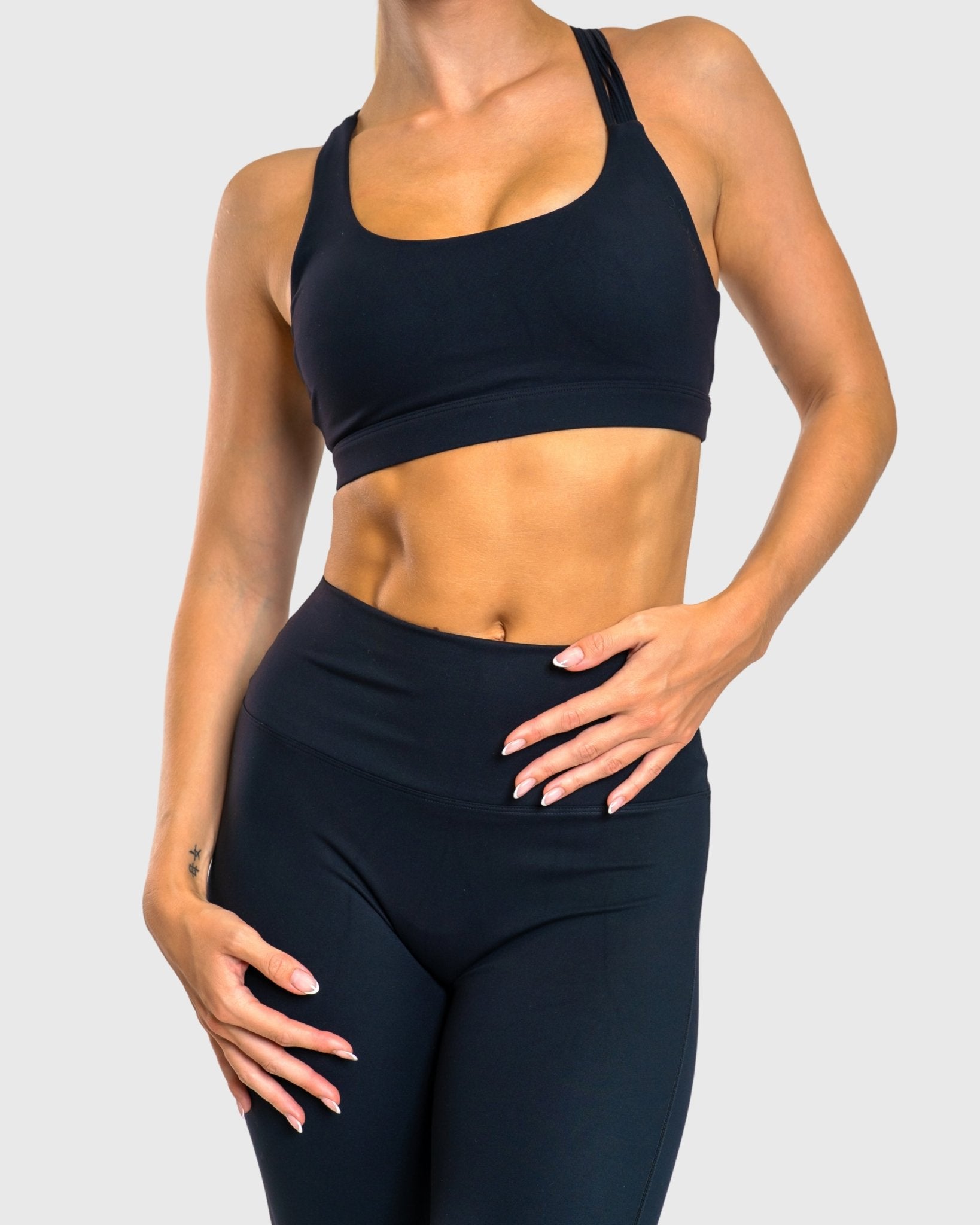 Black Softelle Sports - bra - Peach Tights - Sports - Bra