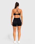 Black Velocity Sports - bra - Peach Tights - Sports - Bra