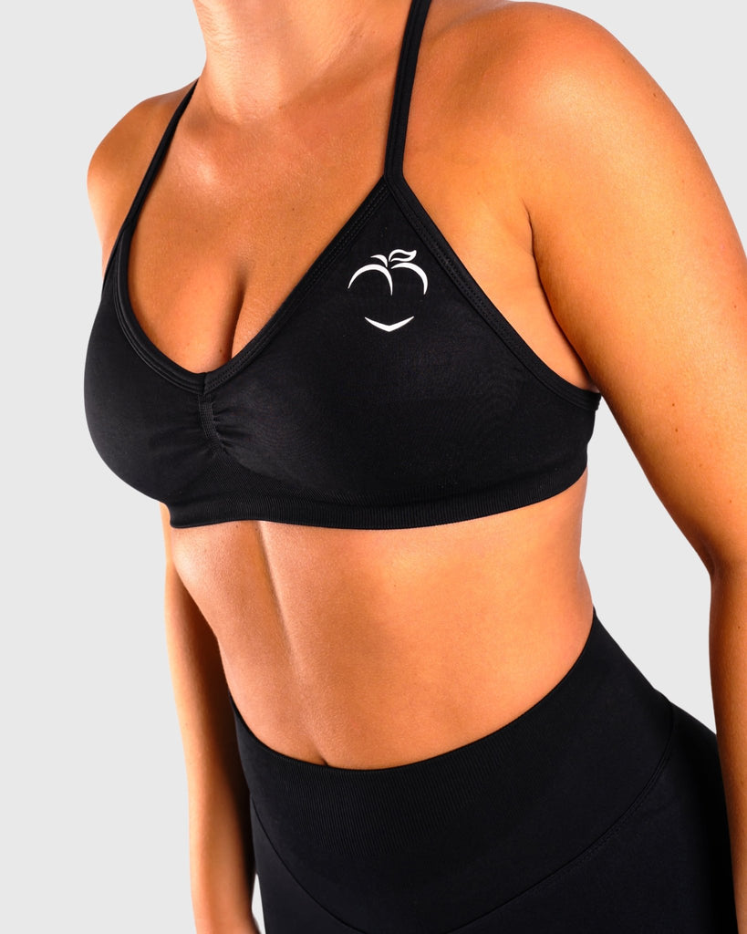 Black Vivid Sports - bra - Peach Tights - Sports - Bra