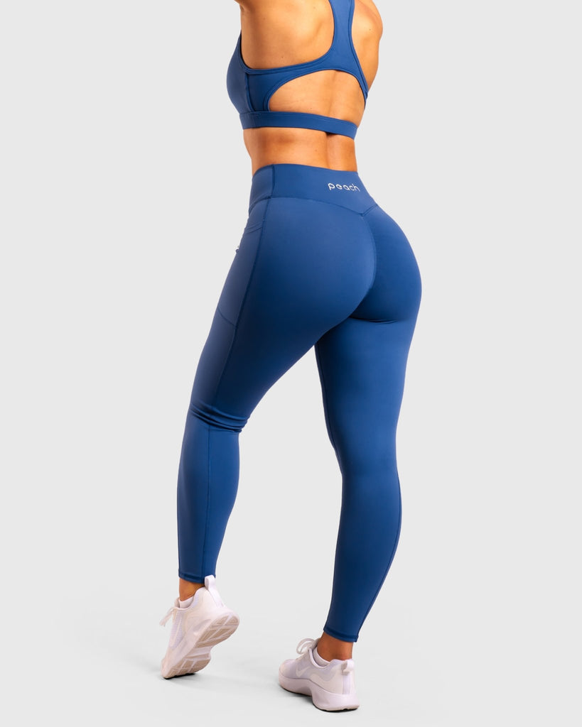 Blue Fusion Mid Waist - Peach Tights - Tights