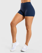 Blue Noiré Shorts - Peach Tights - Tights