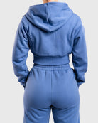 Blue Vibe Cropped Hoodie - Peach Tights - Hoodie