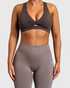 Brown Bow Sports - bra - Peach Tights - Sports - Bra