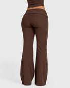 Brown Flow Yoga Pants - Peach Tights - Tights
