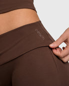 Brown Flow Yoga Pants - Peach Tights - Tights