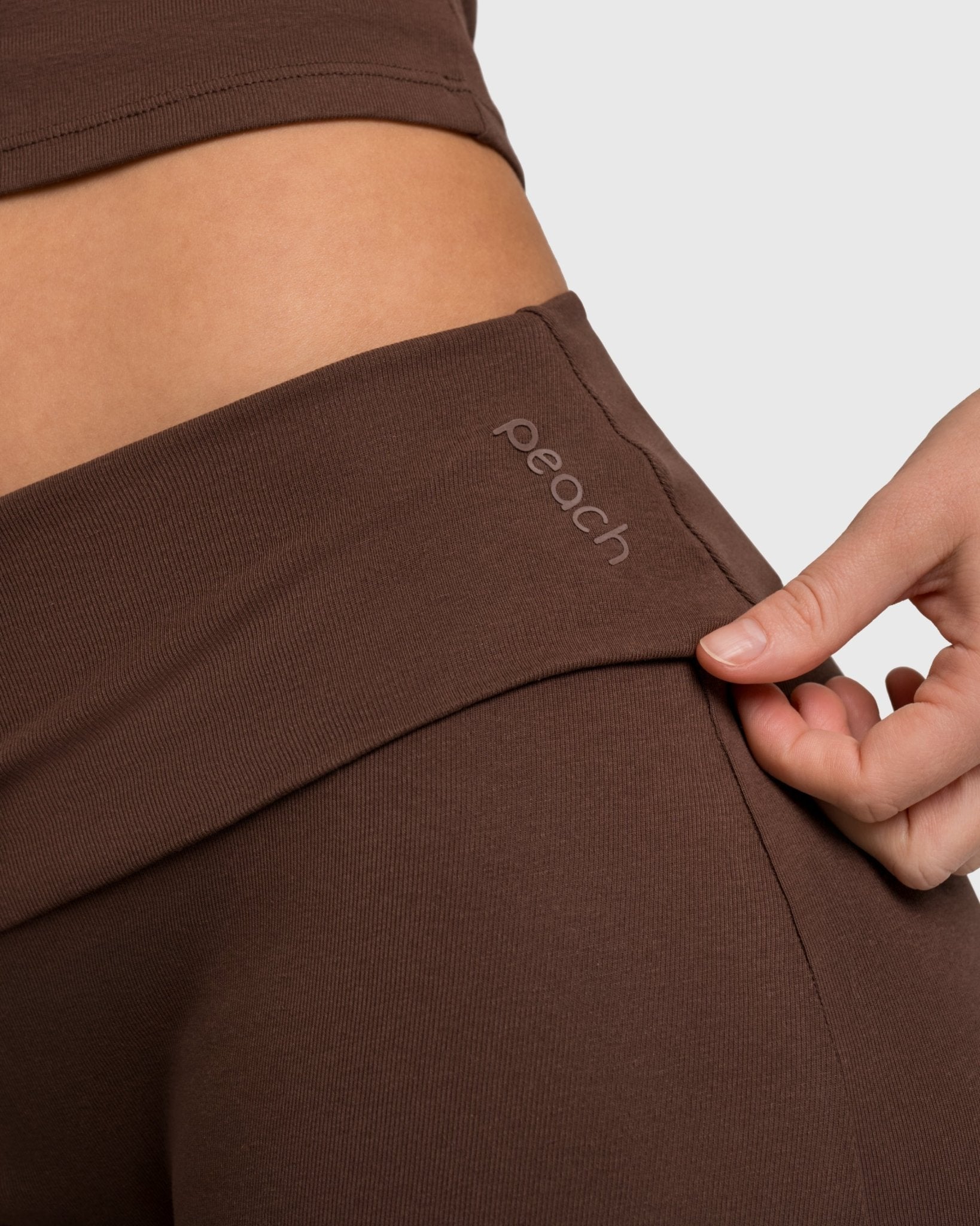 Brown Flow Yoga Pants - Peach Tights - Tights
