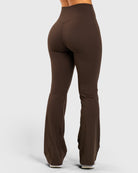 Brown Softelle Flared Pants - Peach Tights - Tights