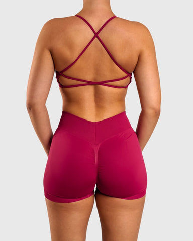 Burgundy Peak Sports-bra