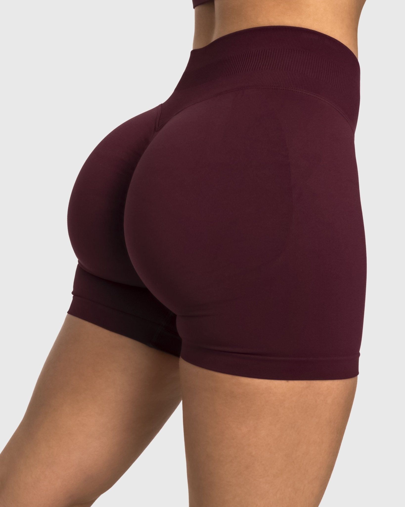 Burgundy Sense Shorts - Peach Tights - Shorts