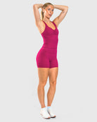 Cherry Pink Softelle Singlet - Peach Tights - Sports - Bra