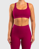 Cherry Pink Softelle Sports - bra - Peach Tights - Sports - Bra