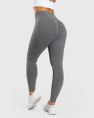 Dark Grey Noxis Tights - Peach Tights - Tights