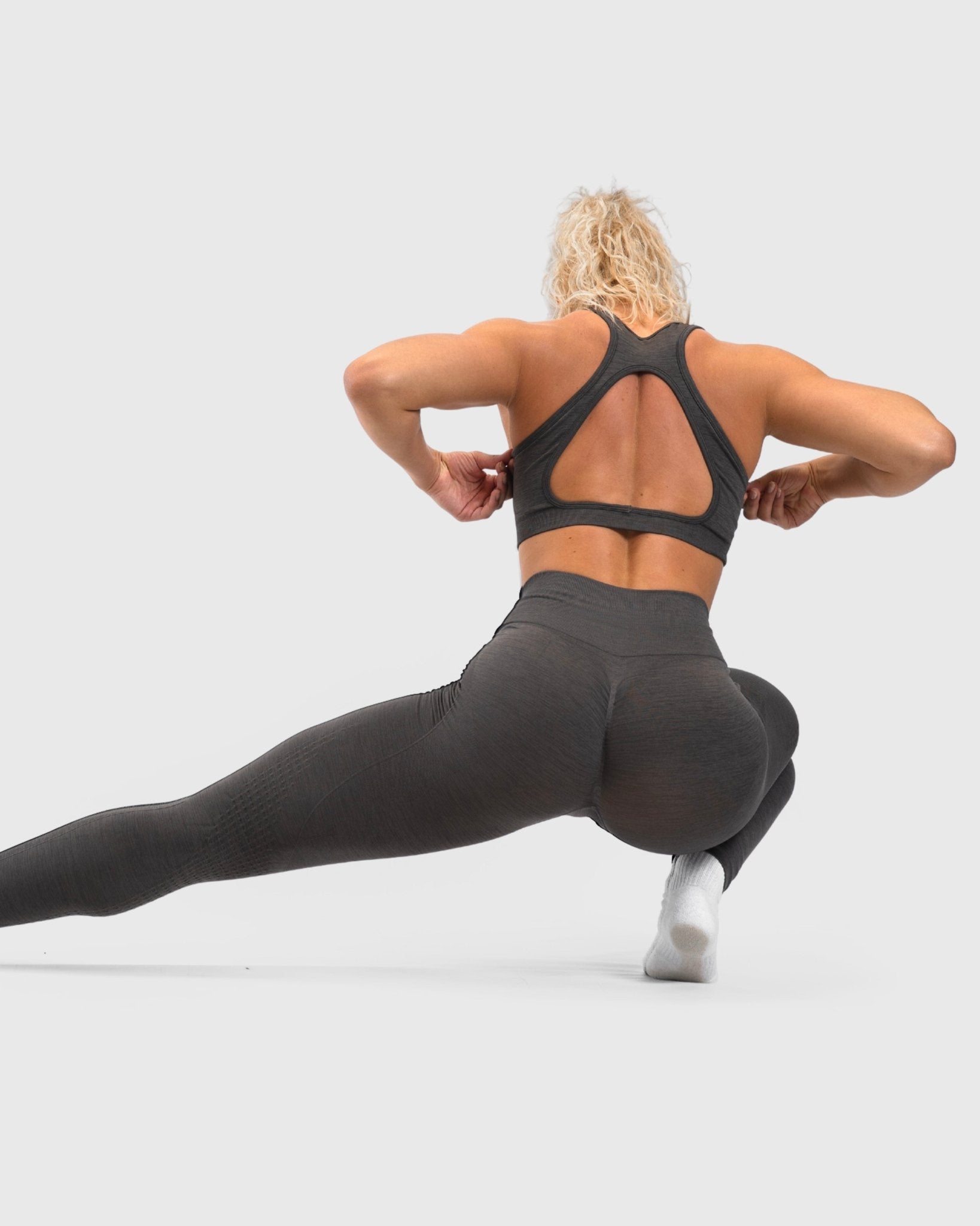 Grey Edge Tights - Peach Tights - Tights