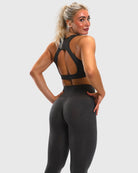 Grey Edge Tights - Peach Tights - Tights