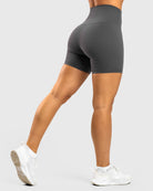 Grey Softelle Shorts - Peach Tights - Tights