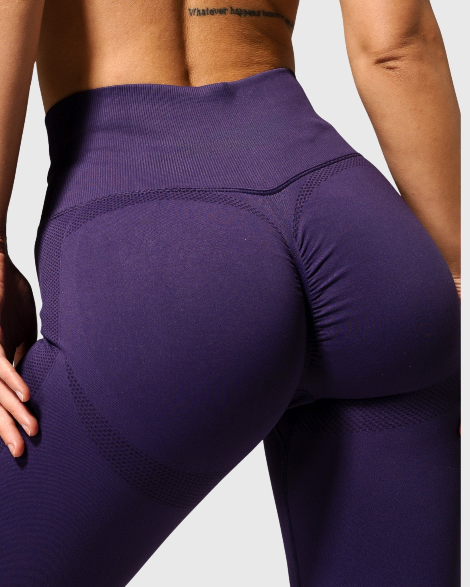 Indigo Purple Lux Seamless Tights - Peach Tights - Tights