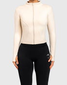 Ivory Active Jacket - Peach Tights - Long sleeve
