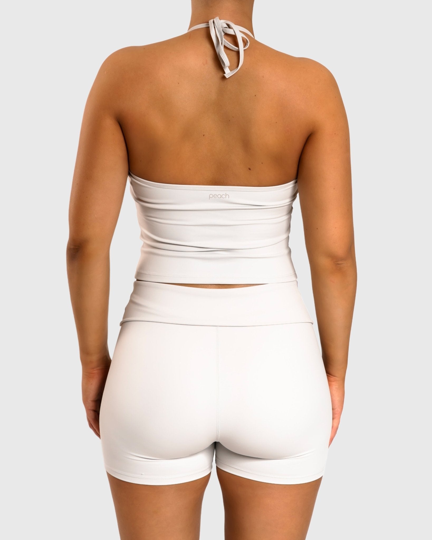 Ivory Allure Halterneck Topp - Peach Tights - Sports - Bra