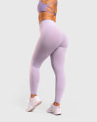 Lavender Deluxe Mid Waist - Peach Tights - Tights