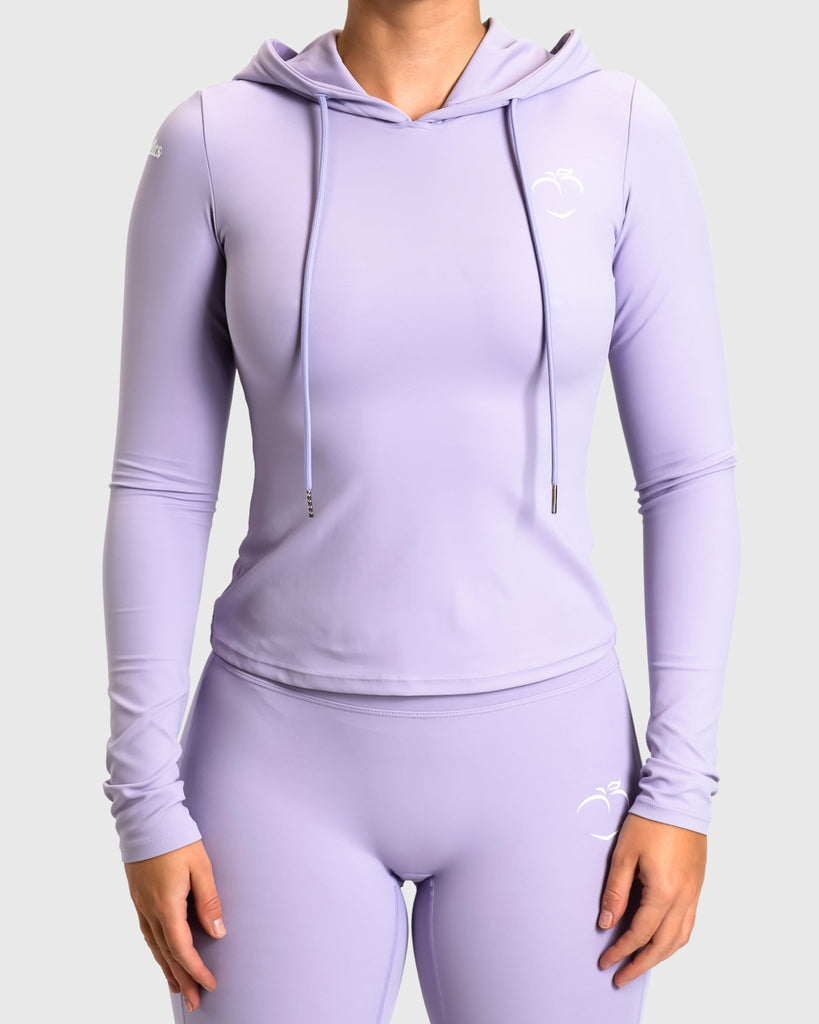 Lavender Serenity Sweatshirt - Peach Tights - Long sleeve