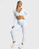 Light Blue Align Tights - Peach Tights - Tights