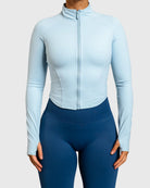 Light Blue Define Jacket - Peach Tights - Jacket