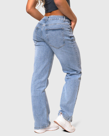 Light Blue Low Waist Jeans