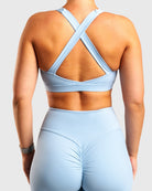 Light Blue Sculpt Topp - Peach Tights - Sports - Bra