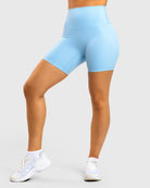 Light Blue Softelle Shorts - Peach Tights - Tights